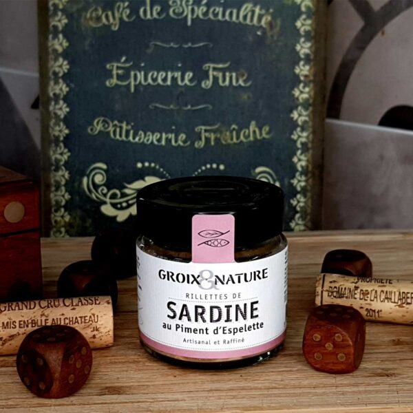 Rillettes de sardine au piment d’Espelette - 90g Groix & Nature